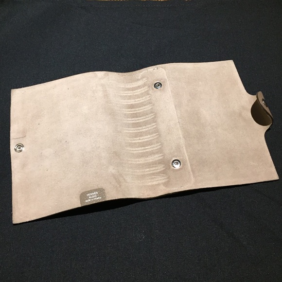 authentic HERMÈS taupe epsom Ulyssees NOTEBOOK COVER - Picture 3 of 7
